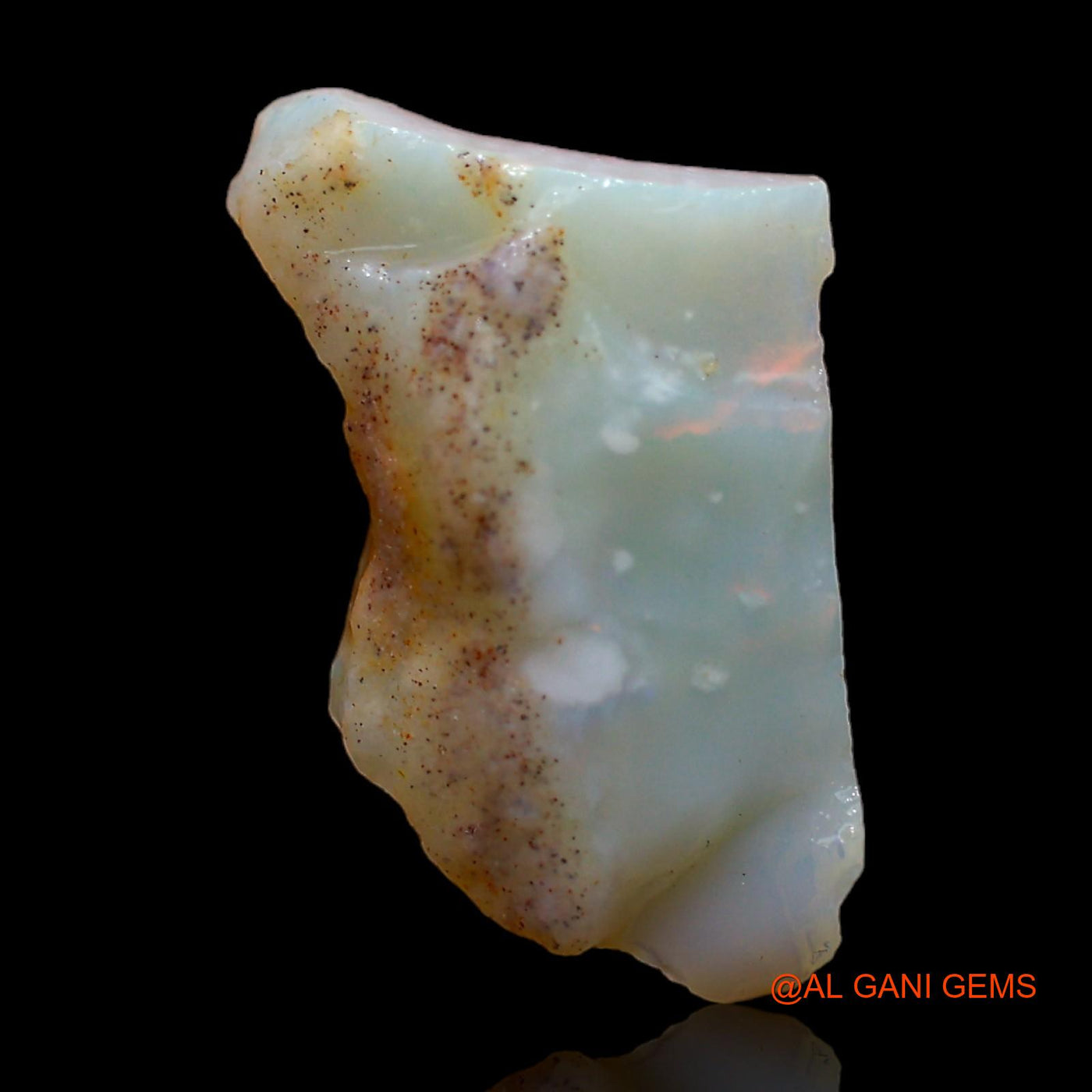 Natural Fire Opal Gemstone 3.00 Cts Loose Fancy Rough From Australia 14x10x4 mm RC-553