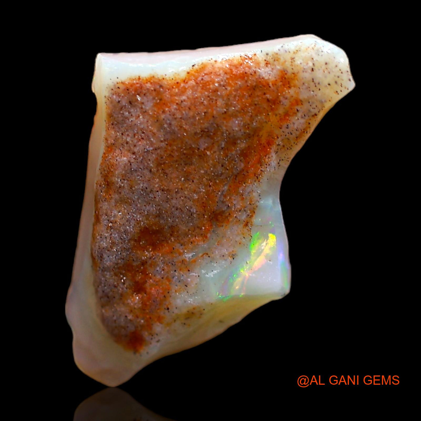 Natural Fire Opal Gemstone 3.00 Cts Loose Fancy Rough From Australia 14x10x4 mm RC-553