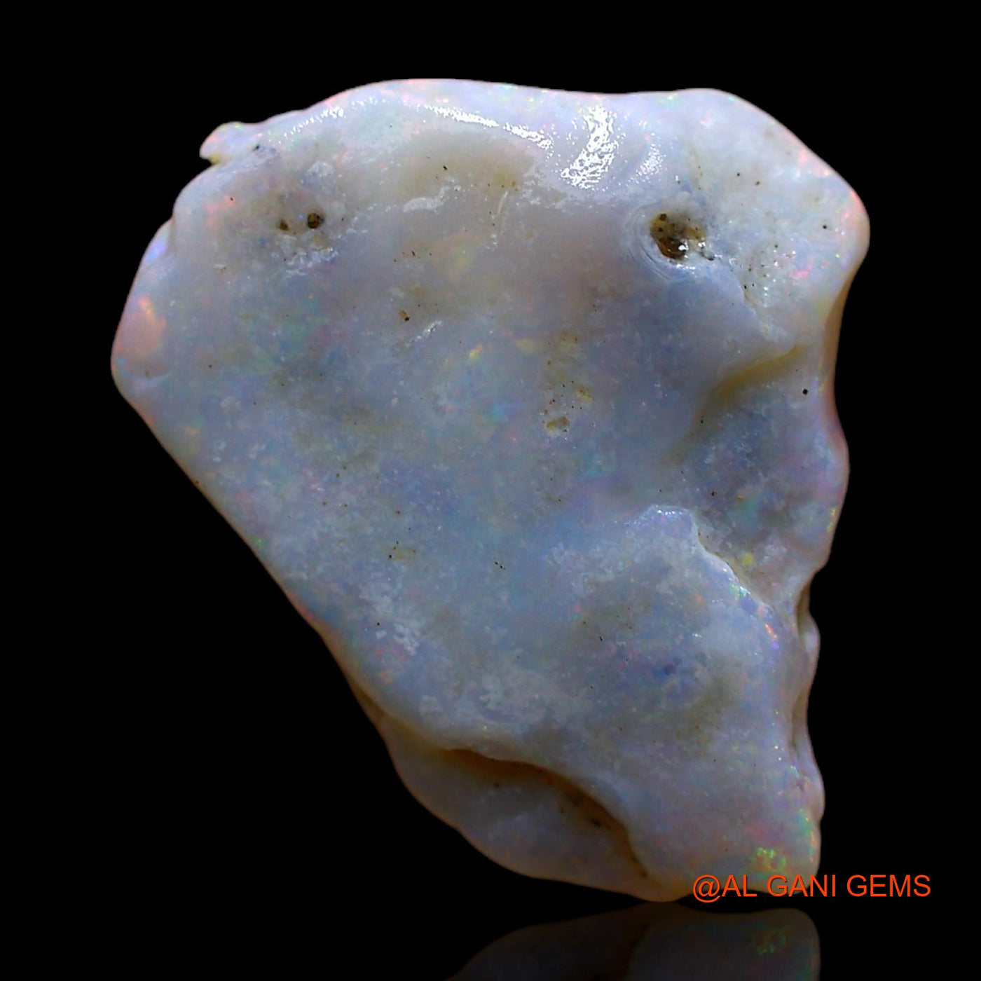 Natural Fire Opal Gemstone 2.00 Cts Loose Fancy Rough From Australia 14x12x3 mm RC-555
