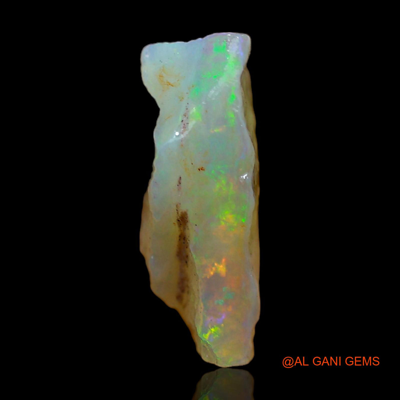 4.00 Cts Natural Australian Fire Opal Loose Gemstone Fancy Rough 14x13x5 mm RC-558