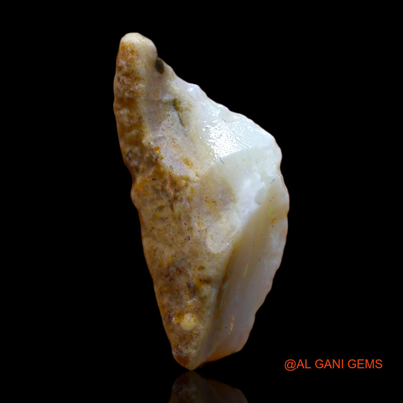 Natural Fire Opal Gemstone 2.00 Cts Loose Fancy Rough From Australia 18x8x4 mm RC-559