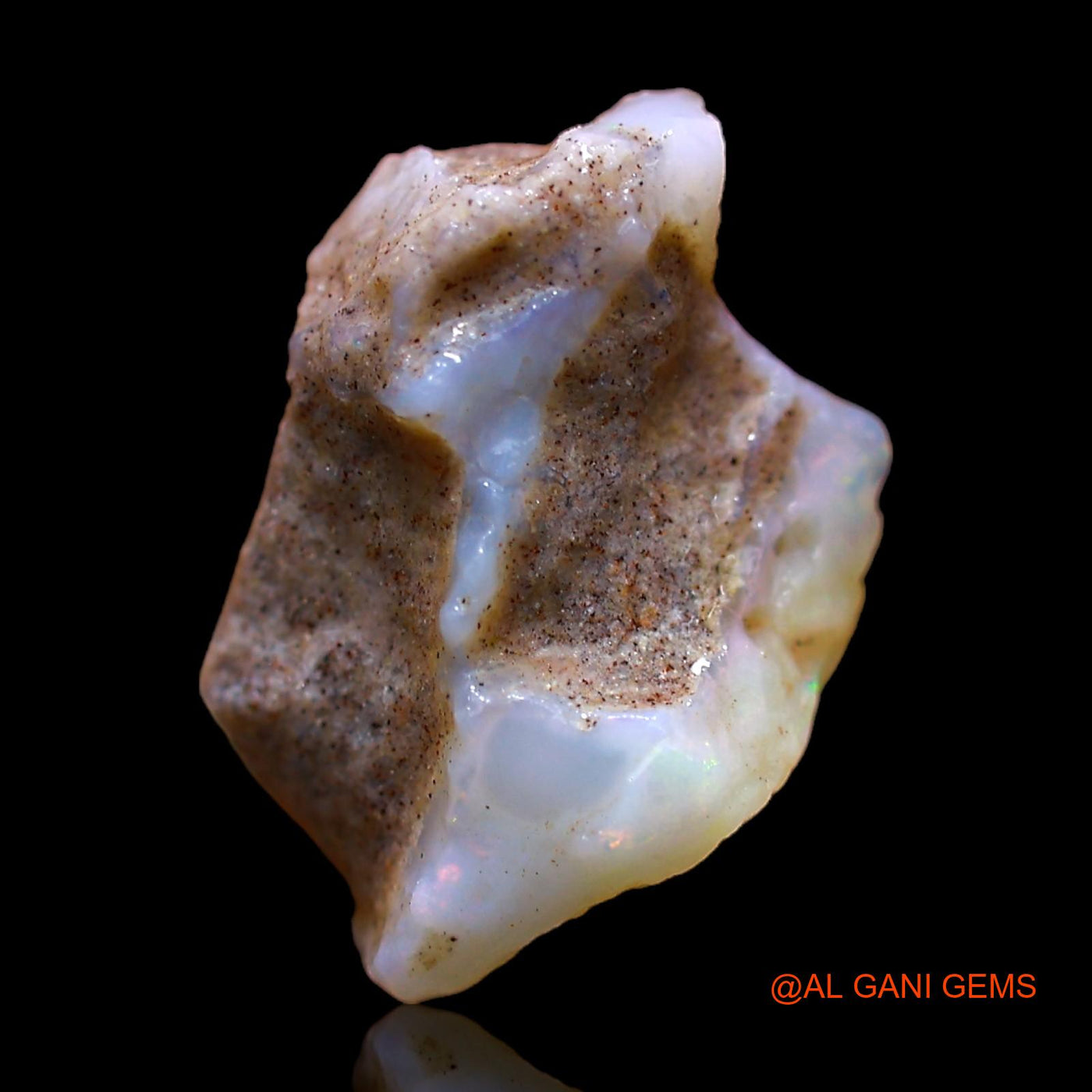4.00 Cts Natural Australian Fire Opal Loose Gemstone Fancy Rough 15x9x7 mm RC-560