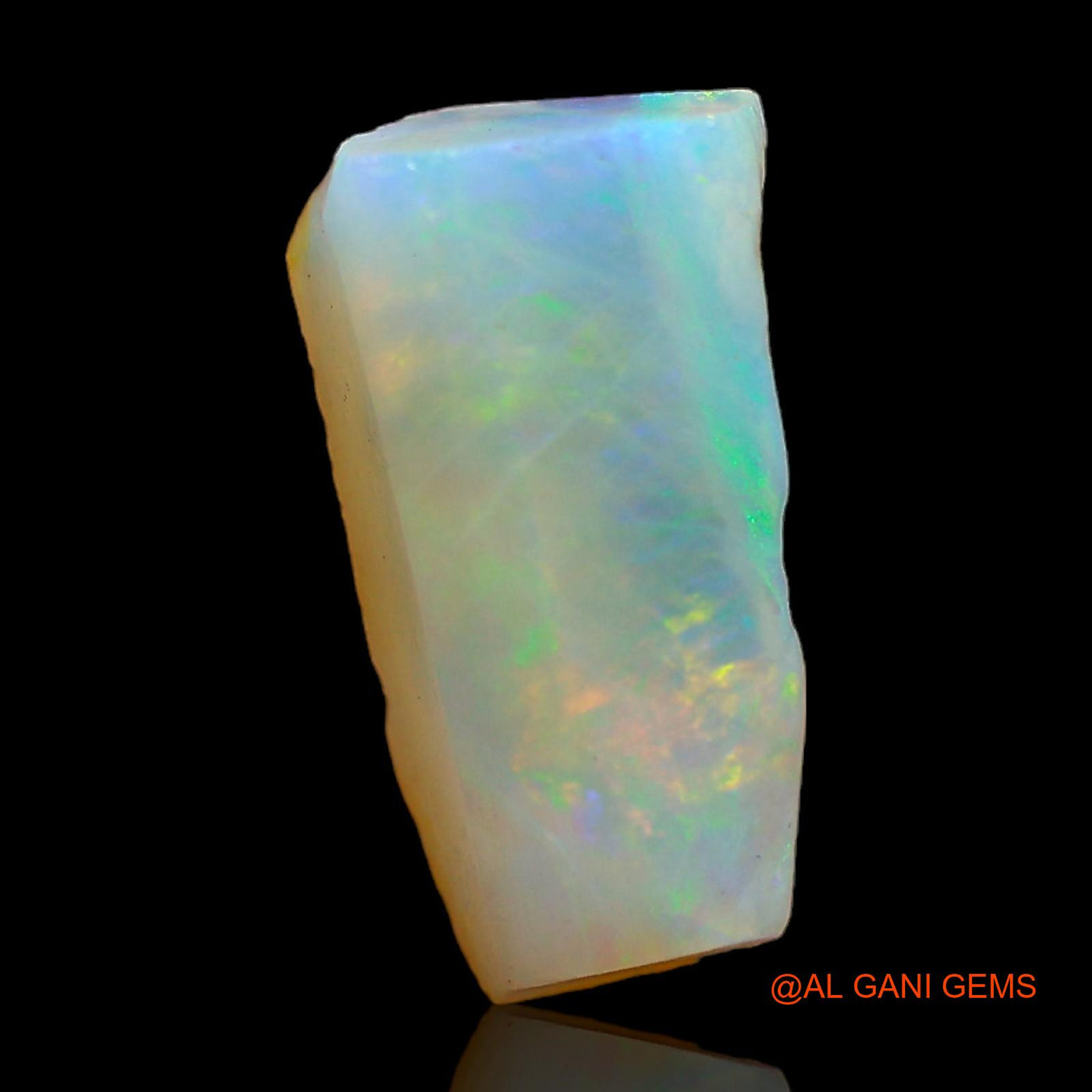 Natural Fire Opal Gemstone 3.00 Cts Loose Fancy Rough From Australia 14x7x4 mm RC-561