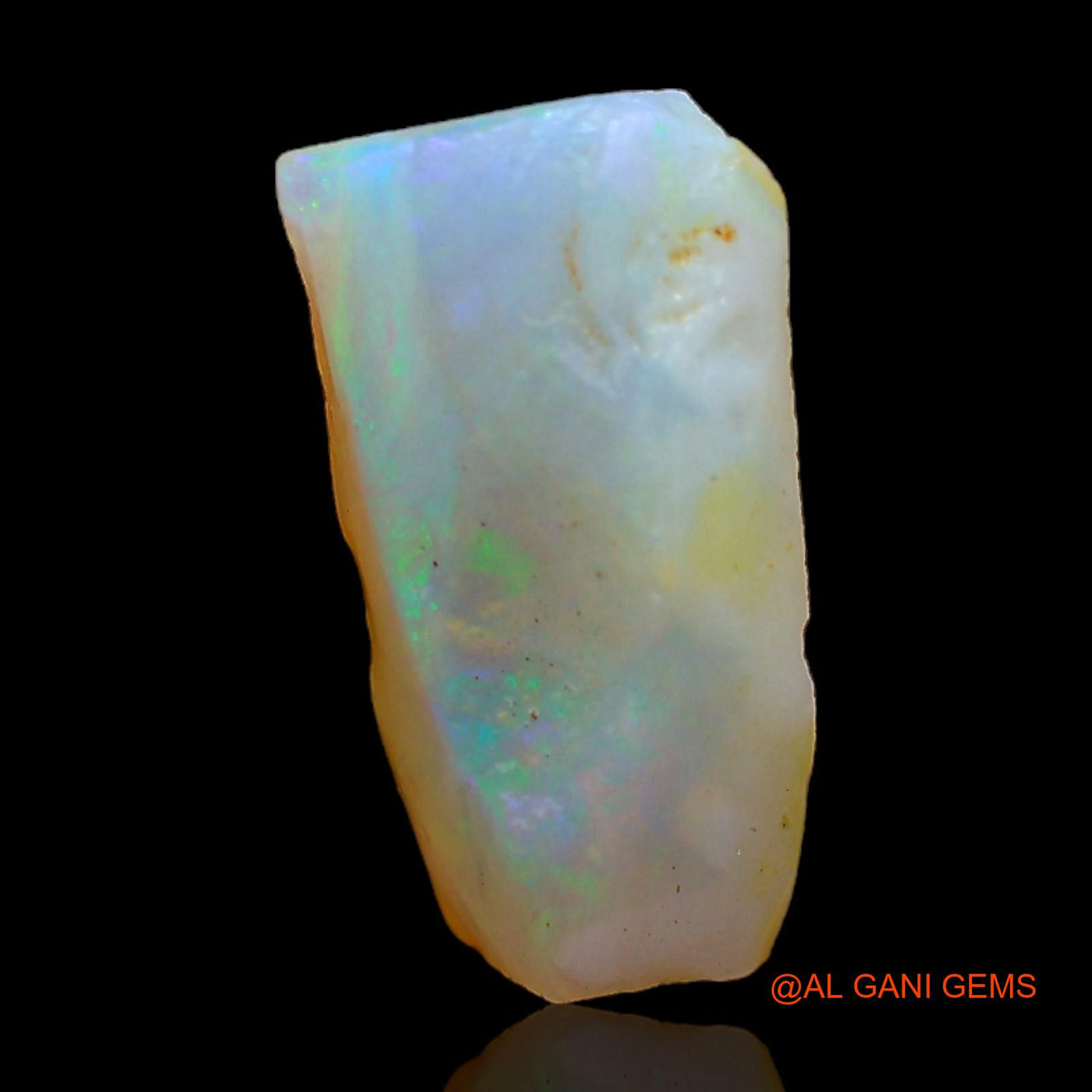 Natural Fire Opal Gemstone 3.00 Cts Loose Fancy Rough From Australia 14x7x4 mm RC-561