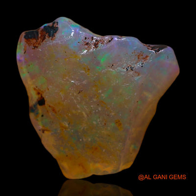 3.00 Cts Natural Australian Fire Opal Loose Gemstone Fancy Rough 12x12x3 mm RC-576