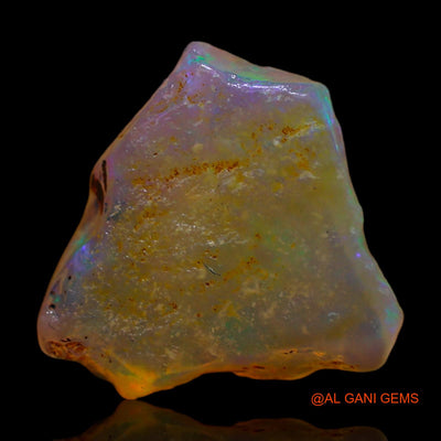 3.00 Cts Natural Australian Fire Opal Loose Gemstone Fancy Rough 12x12x3 mm RC-576