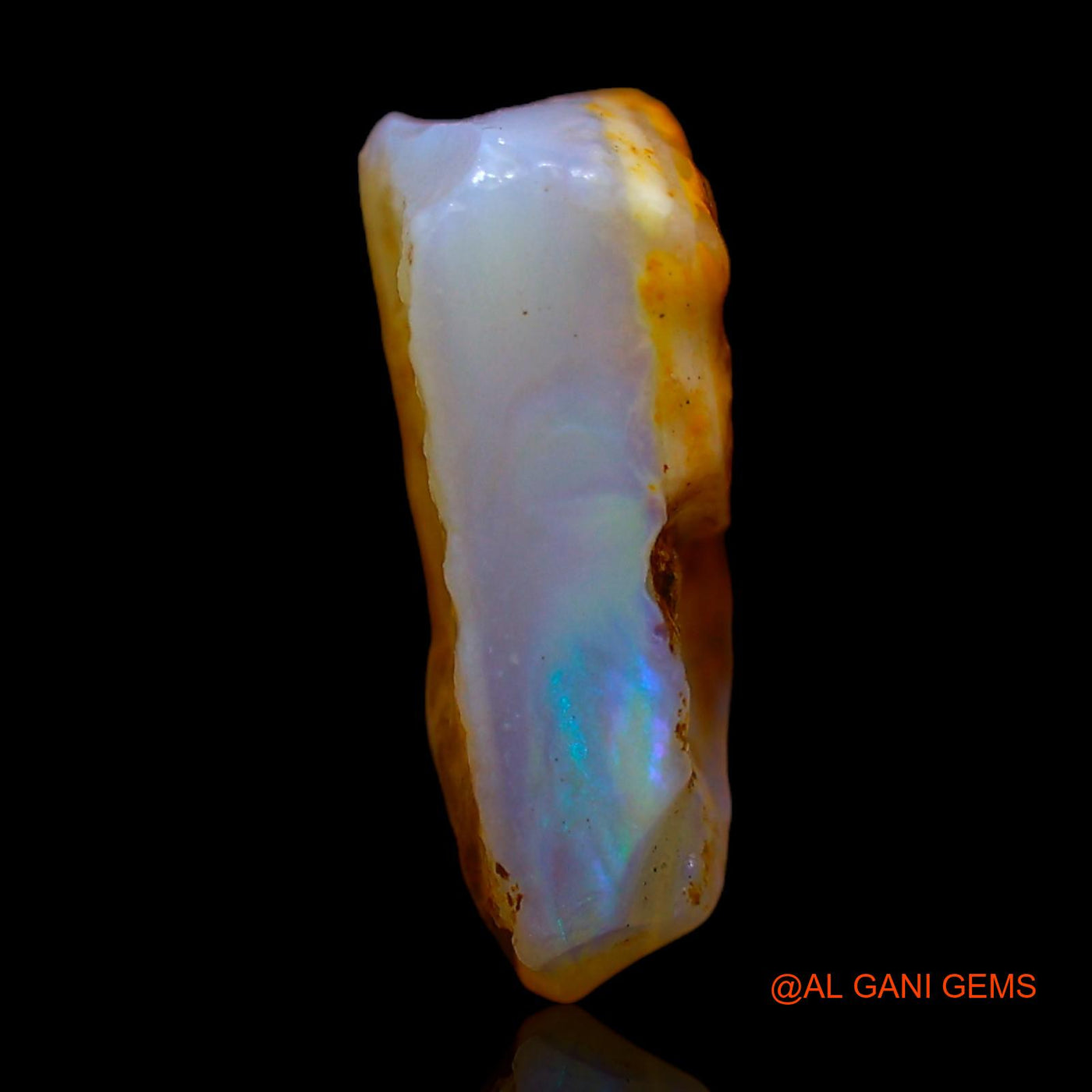 Natural Untreated Fire Opal Loose Gemstone Fancy Rough From Australia 3.00 Cts 13x9x4 mm RC-577