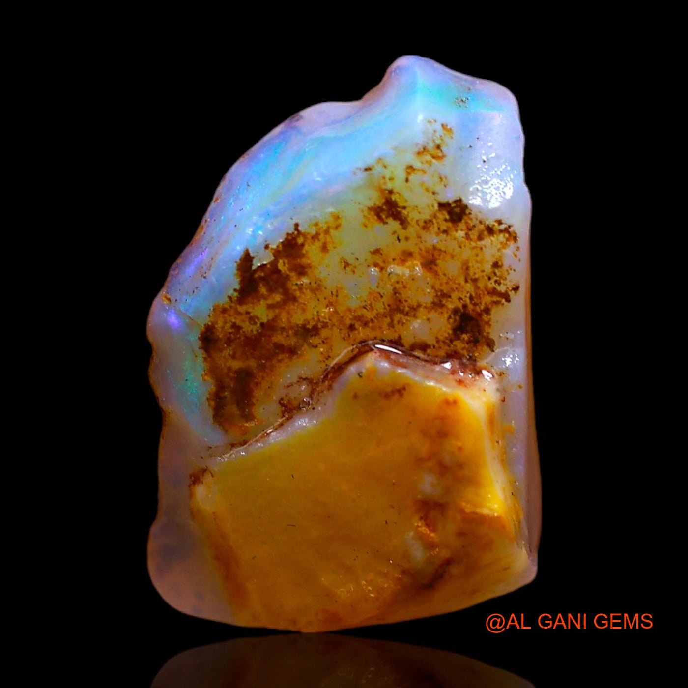 Natural Untreated Fire Opal Loose Gemstone Fancy Rough From Australia 3.00 Cts 13x9x4 mm RC-577
