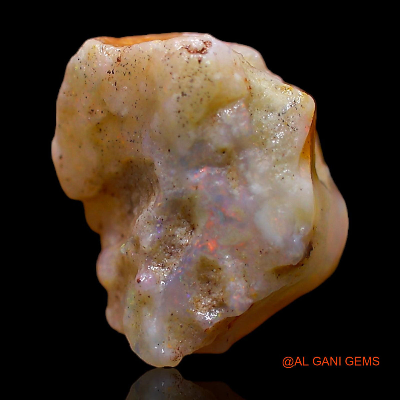 4.00 Cts Natural Australian Fire Opal Fancy Rough Loose Gemstone For Jewelry 11x9x8 mm RC-589