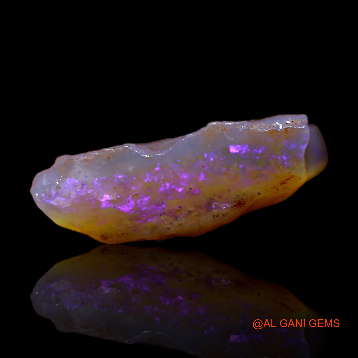 2.00 Cts Natural Australian Fire Opal Loose Gemstone Fancy Rough 11x11x4 mm RC-590