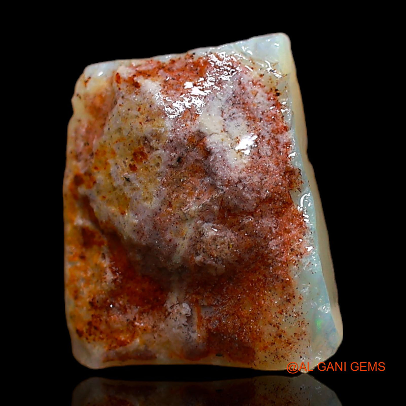 2.00 Cts Natural Australian Fire Opal Loose Gemstone Fancy Rough 12x10x4 mm RC-591
