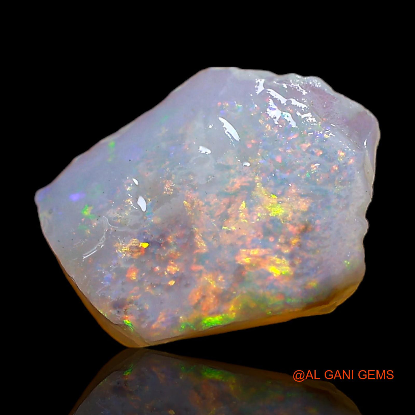 1.50 Cts Natural Australian Fire Opal Loose Gemstone Fancy Rough 11x8x3 mm RC-598