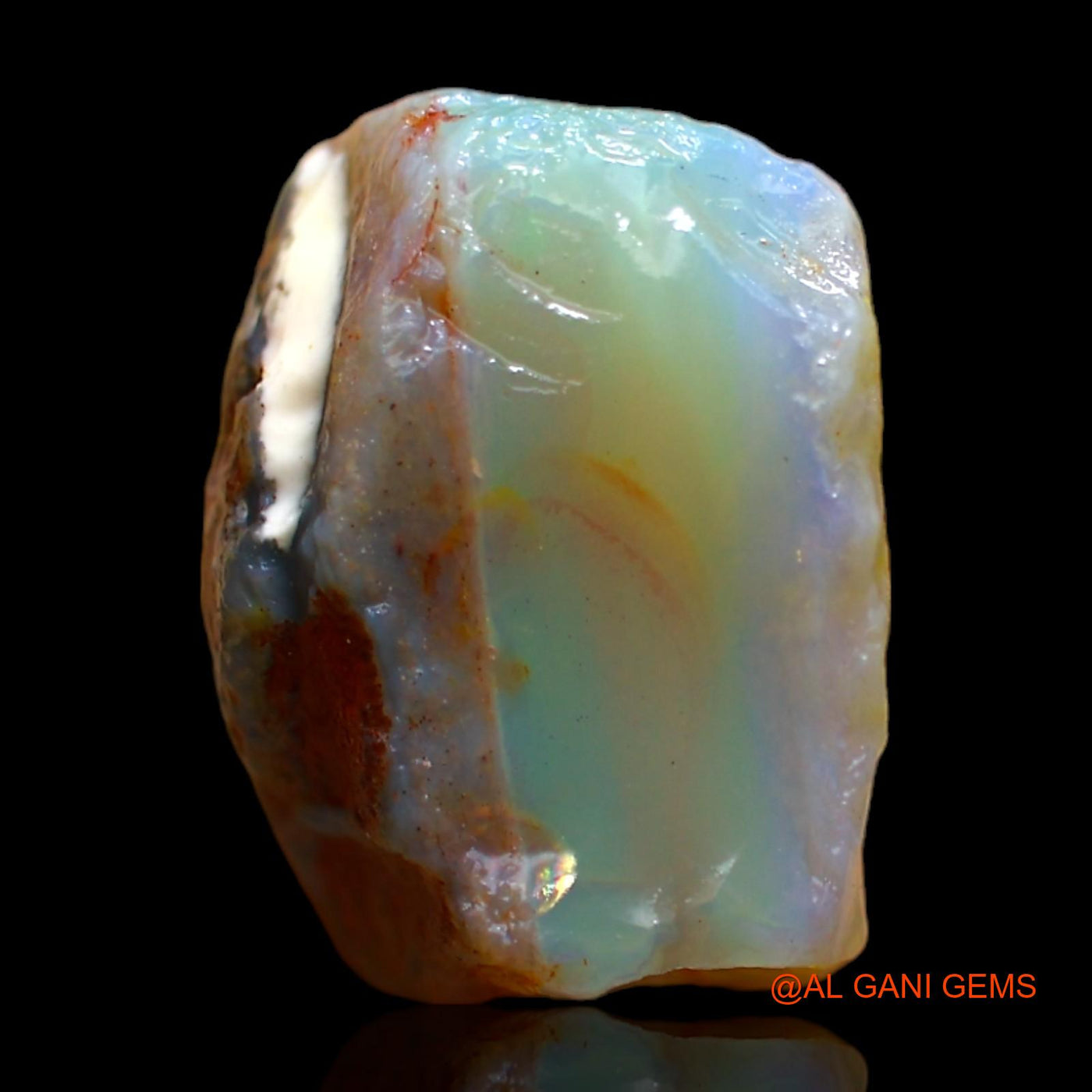 Natural Fire Opal Gemstone 20.00 Cts Loose Fancy Rough From Australia 19x16x11 mm RC-59