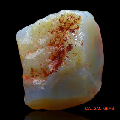 Natural Fire Opal Gemstone 20.00 Cts Loose Fancy Rough From Australia 19x16x11 mm RC-59