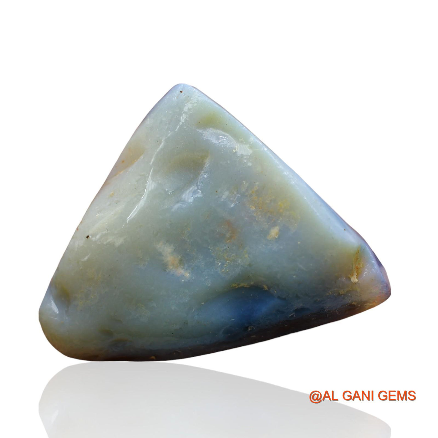 75.00 Cts Natural Australian Black Opal Loose Gemstone Fancy Cabochon 40x37x3 mm RC-5
