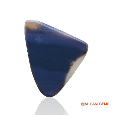 75.00 Cts Natural Australian Black Opal Loose Gemstone Fancy Cabochon 40x37x3 mm RC-5