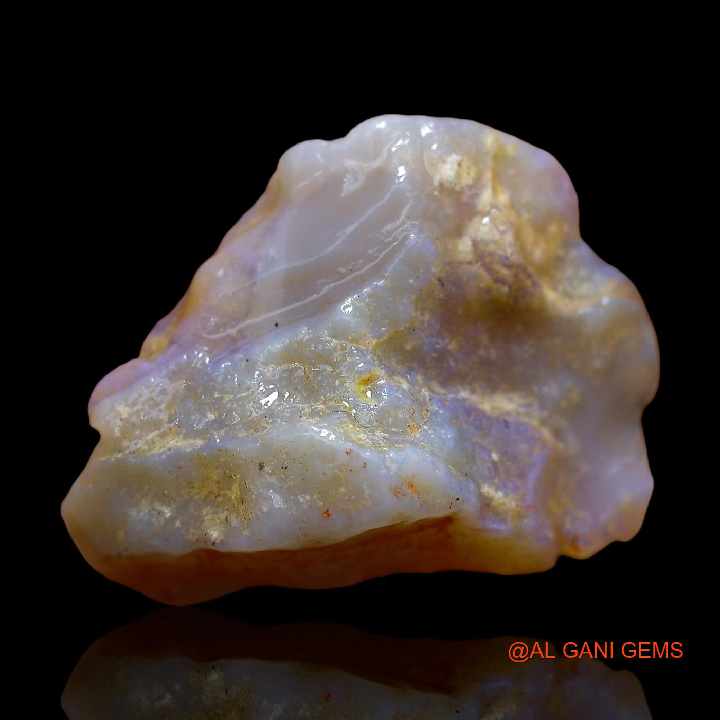 Natural Untreated Fire Opal Loose Gemstone Fancy Rough From Australia 15.00 Cts 24x18x9 mm RC-604