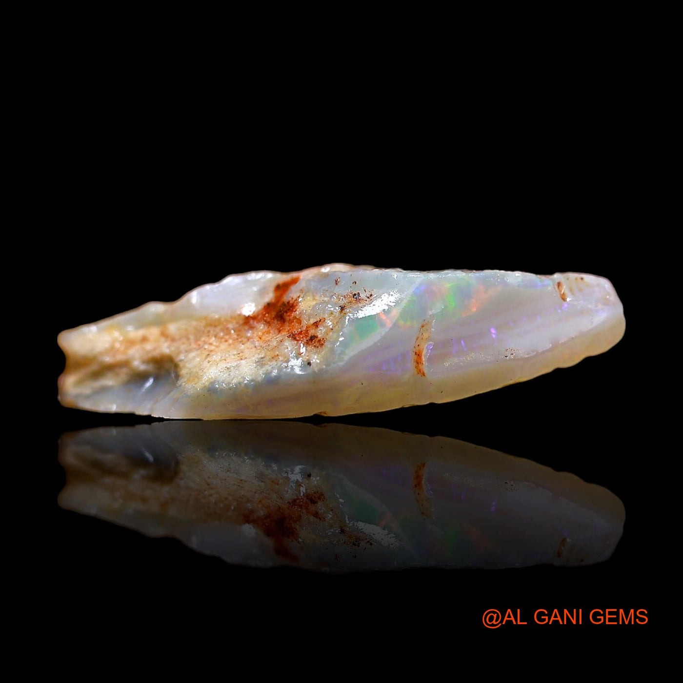 11.00 Cts Natural Australian Fire Opal Loose Gemstone Fancy Rough 24x15x6 mm RC-612