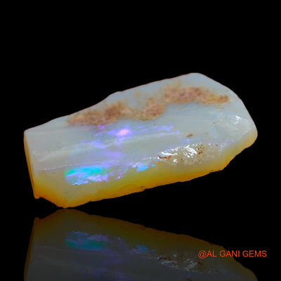 Natural Fire Opal Gemstone 9.00 Cts Loose Fancy Rough From Australia 22x14x4 mm RC-613