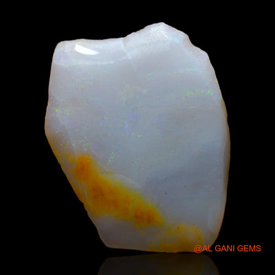Natural Untreated Fire Opal Loose Gemstone Fancy Rough From Australia 7.00 Cts 21x16x3 mm RC-614
