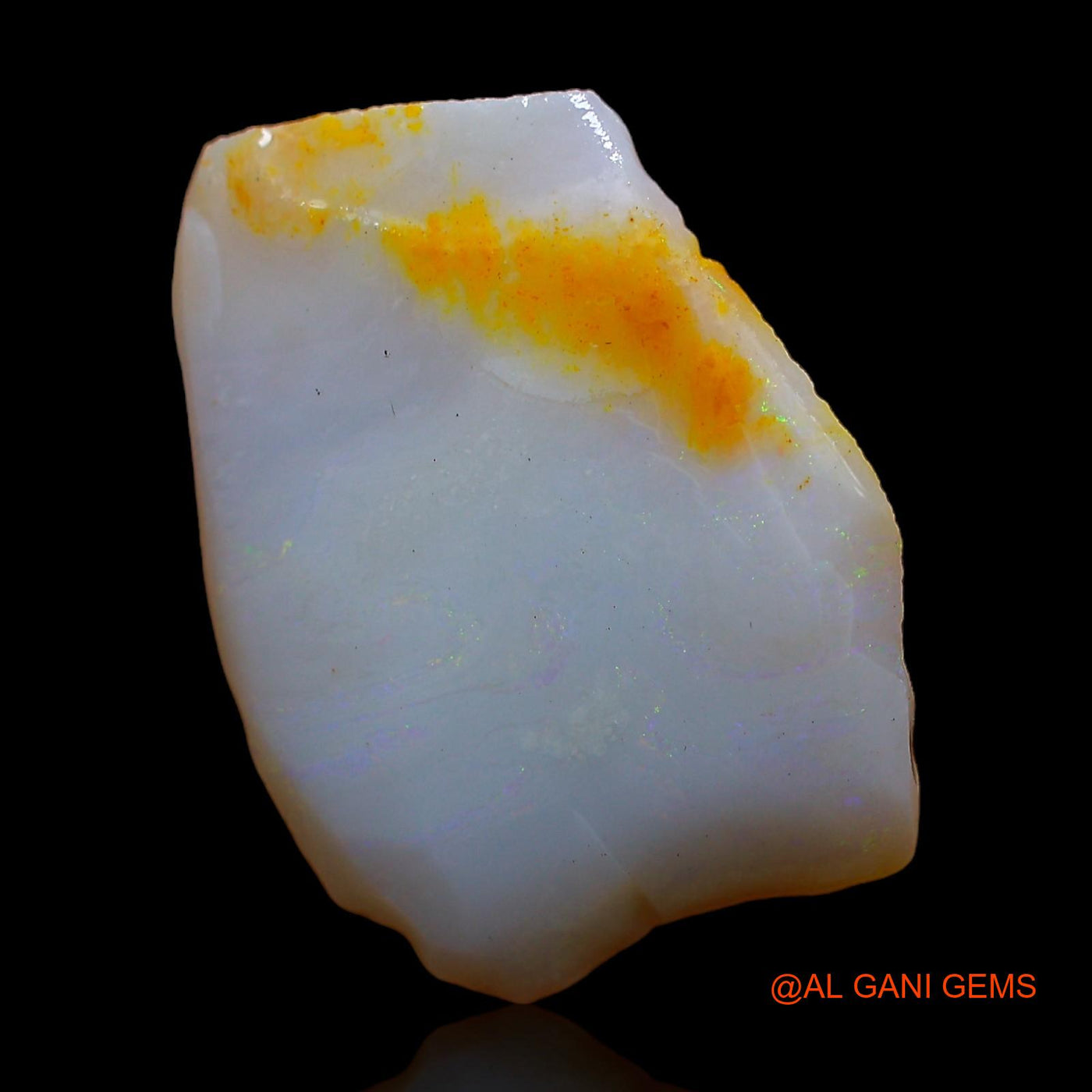 Natural Untreated Fire Opal Loose Gemstone Fancy Rough From Australia 7.00 Cts 21x16x3 mm RC-614