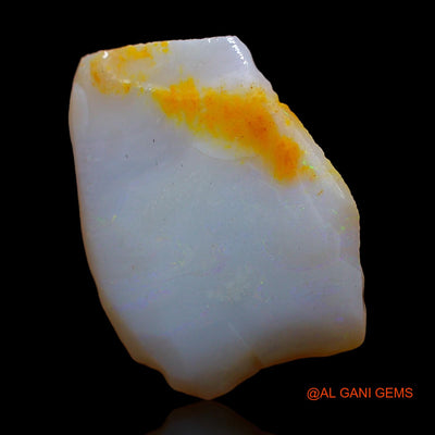 Natural Untreated Fire Opal Loose Gemstone Fancy Rough From Australia 7.00 Cts 21x16x3 mm RC-614