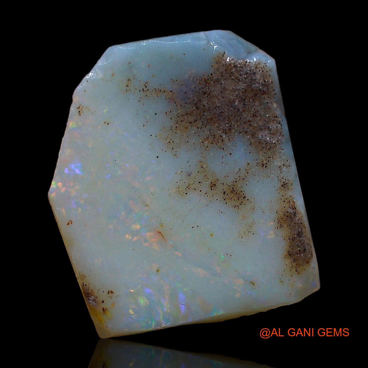 Natural Fire Opal Gemstone 12.00 Cts Loose Fancy Rough From Australia 17x15x5 mm RC-616