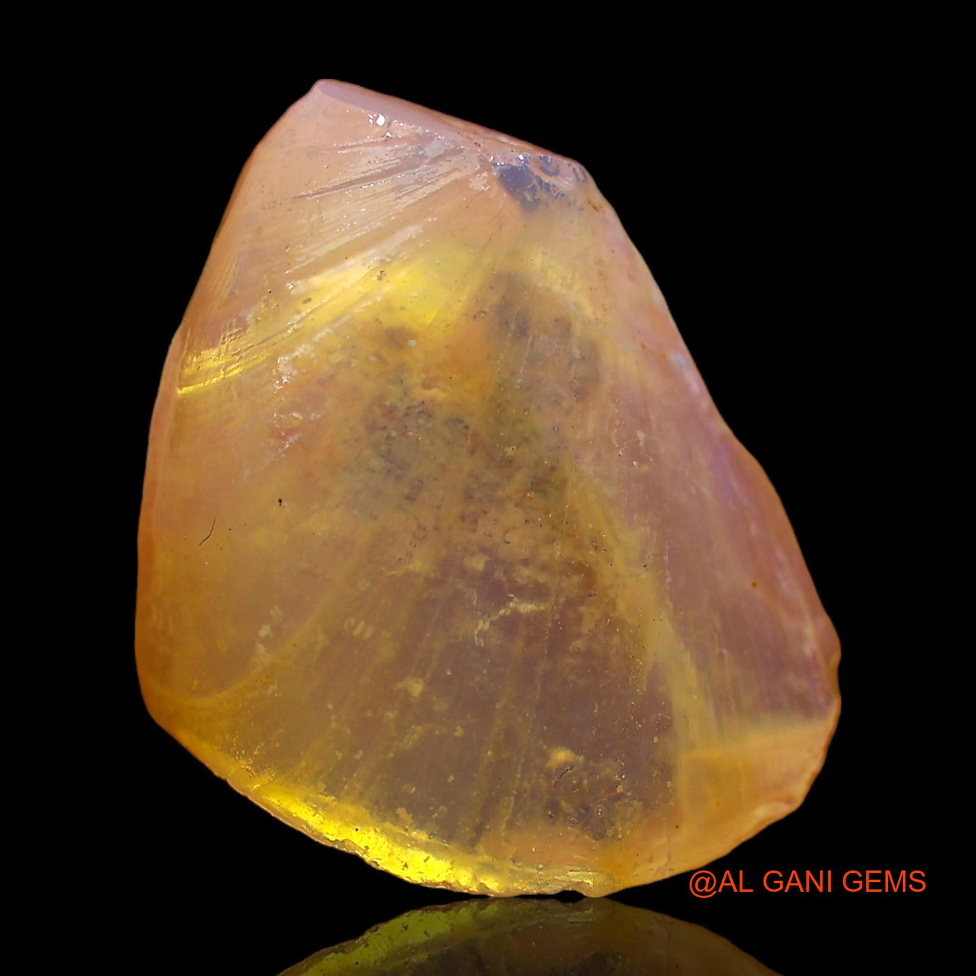 9.00 Cts Natural Australian Fire Opal Loose Gemstone Fancy Rough 21x18x6 mm RC-619