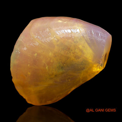 9.00 Cts Natural Australian Fire Opal Loose Gemstone Fancy Rough 21x18x6 mm RC-619