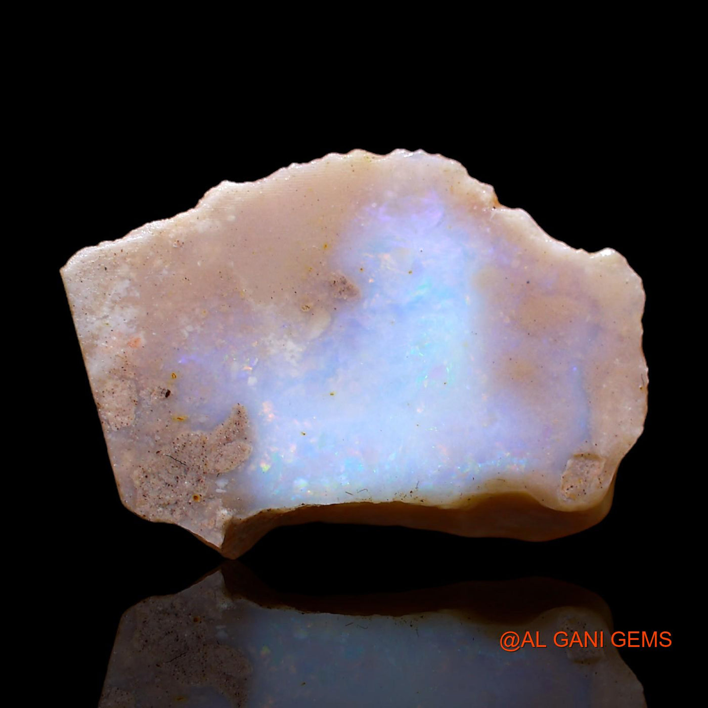 Natural Fire Opal Gemstone 10.00 Cts Loose Fancy Rough From Australia 21x14x6 mm RC-61