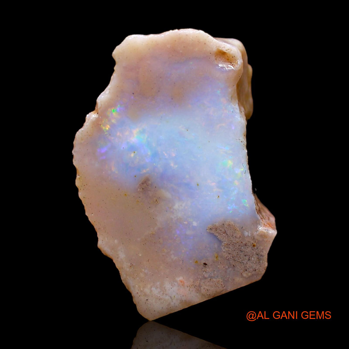 Natural Fire Opal Gemstone 10.00 Cts Loose Fancy Rough From Australia 21x14x6 mm RC-61