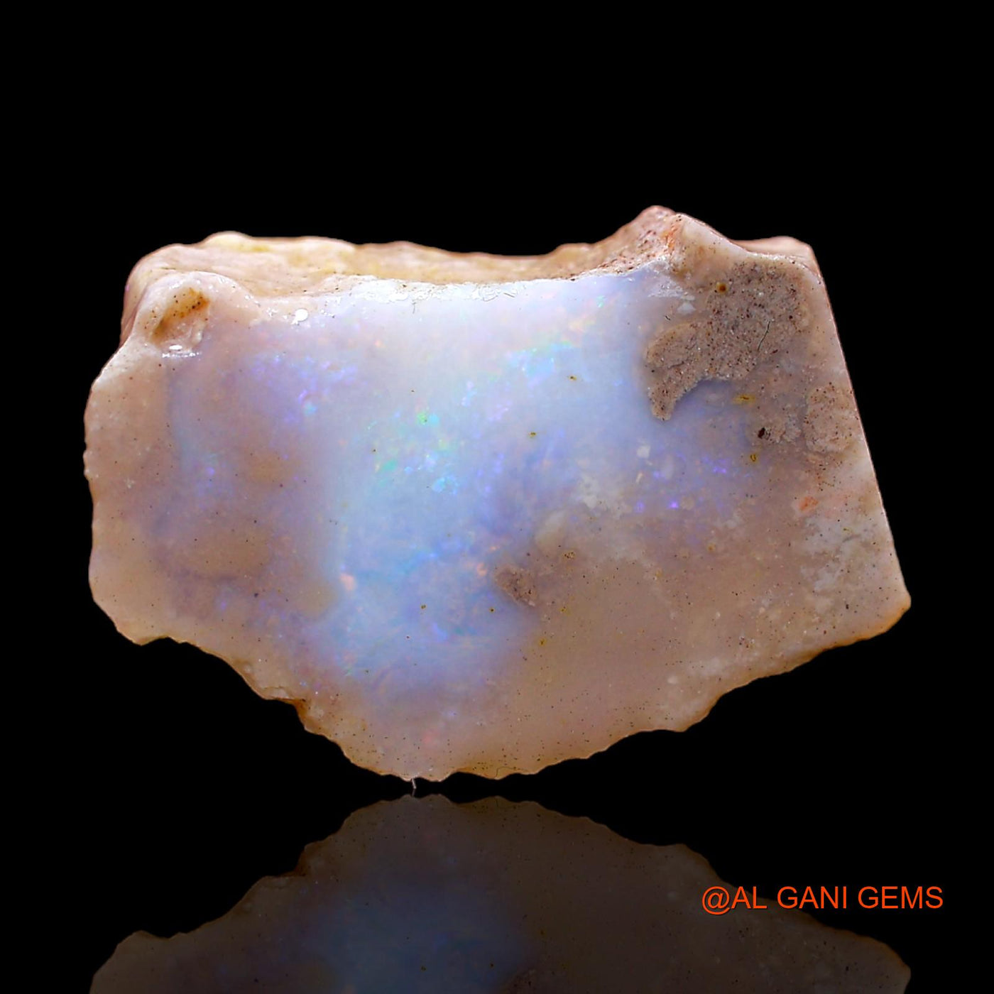 Natural Fire Opal Gemstone 10.00 Cts Loose Fancy Rough From Australia 21x14x6 mm RC-61