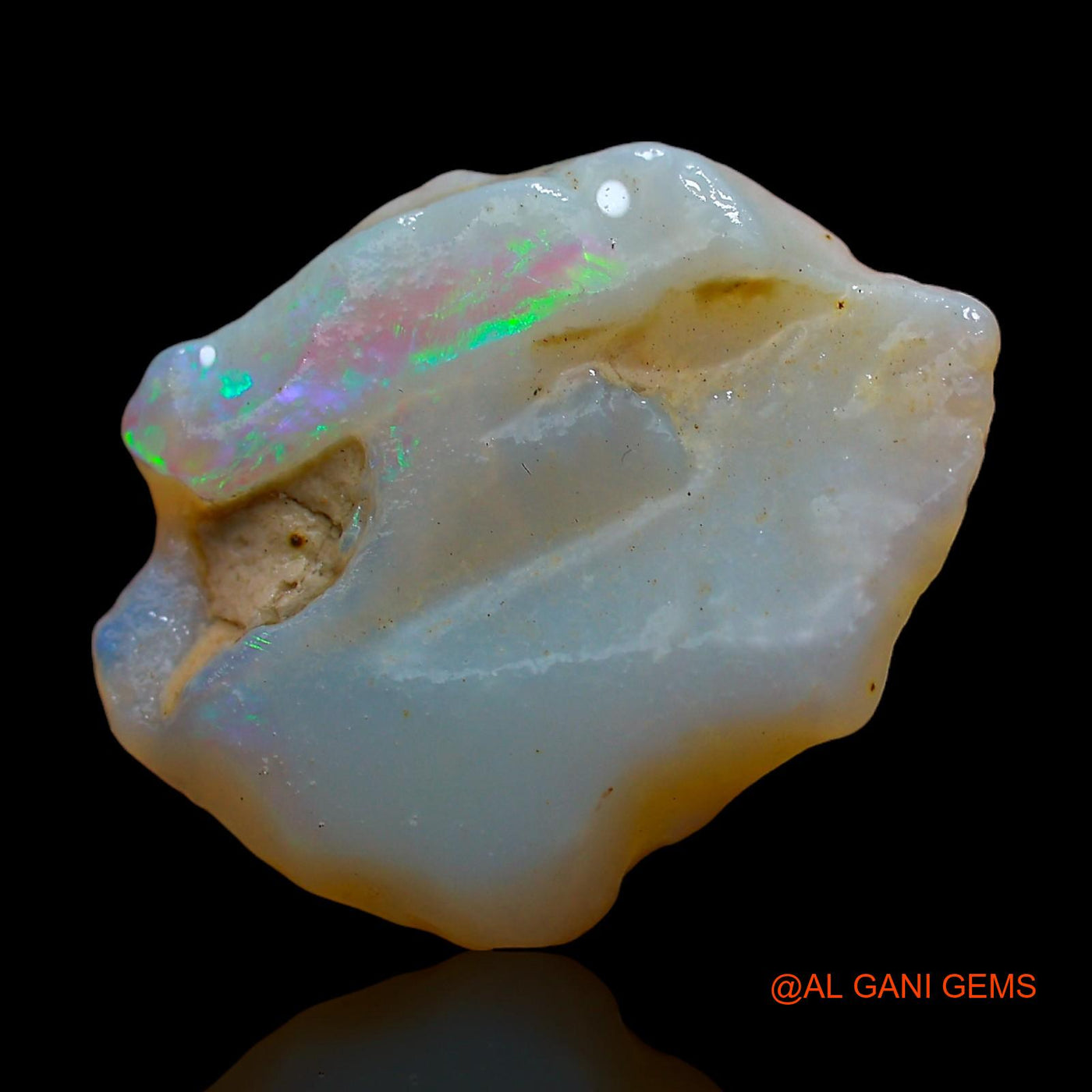 9.00 Cts Natural Australian Fire Opal Loose Gemstone Fancy Rough 22x16x5 mm RC-620