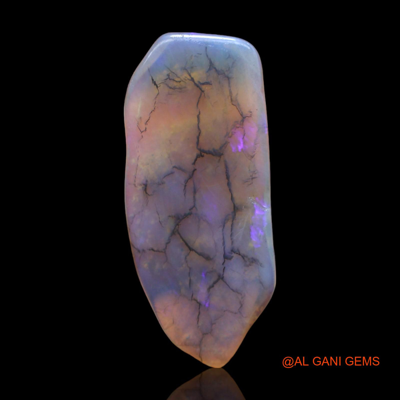 Natural Fire Opal Gemstone 5.00 Cts Loose Fancy Rough From Australia 26x11x2 mm RC-622