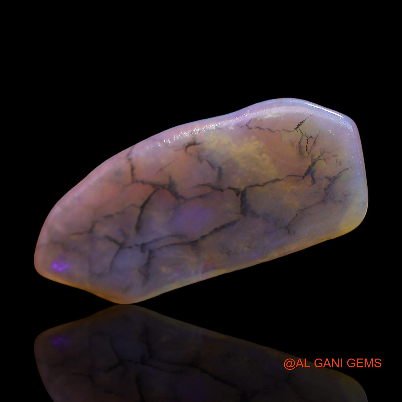 Natural Fire Opal Gemstone 5.00 Cts Loose Fancy Rough From Australia 26x11x2 mm RC-622