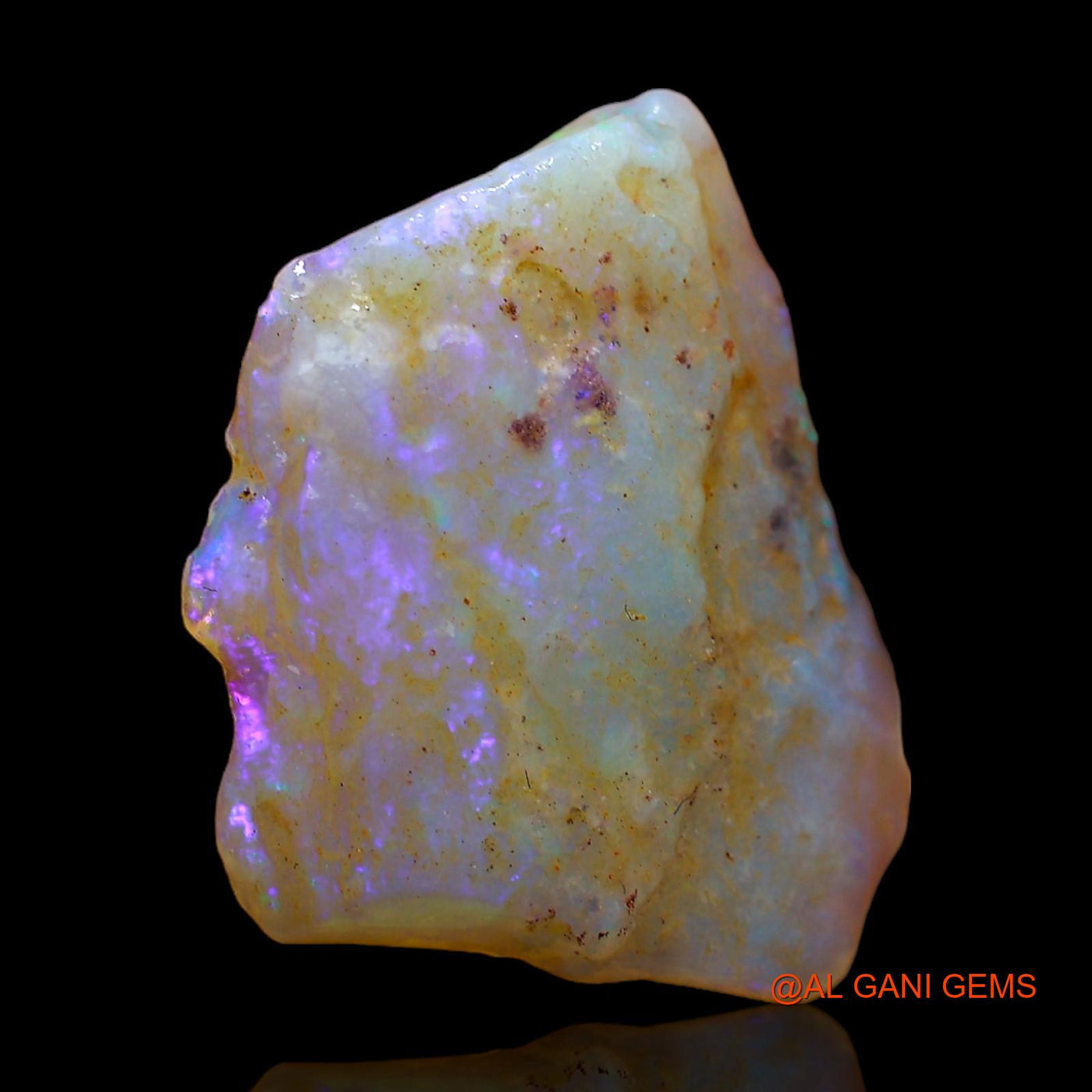 Natural Untreated Fire Opal Loose Gemstone Fancy Rough From Australia 6.00 Cts 19x15x4 mm RC-624