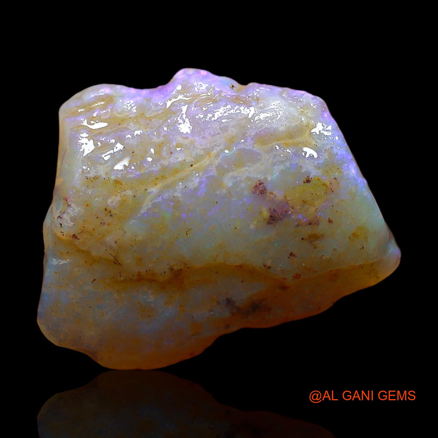 Natural Untreated Fire Opal Loose Gemstone Fancy Rough From Australia 6.00 Cts 19x15x4 mm RC-624