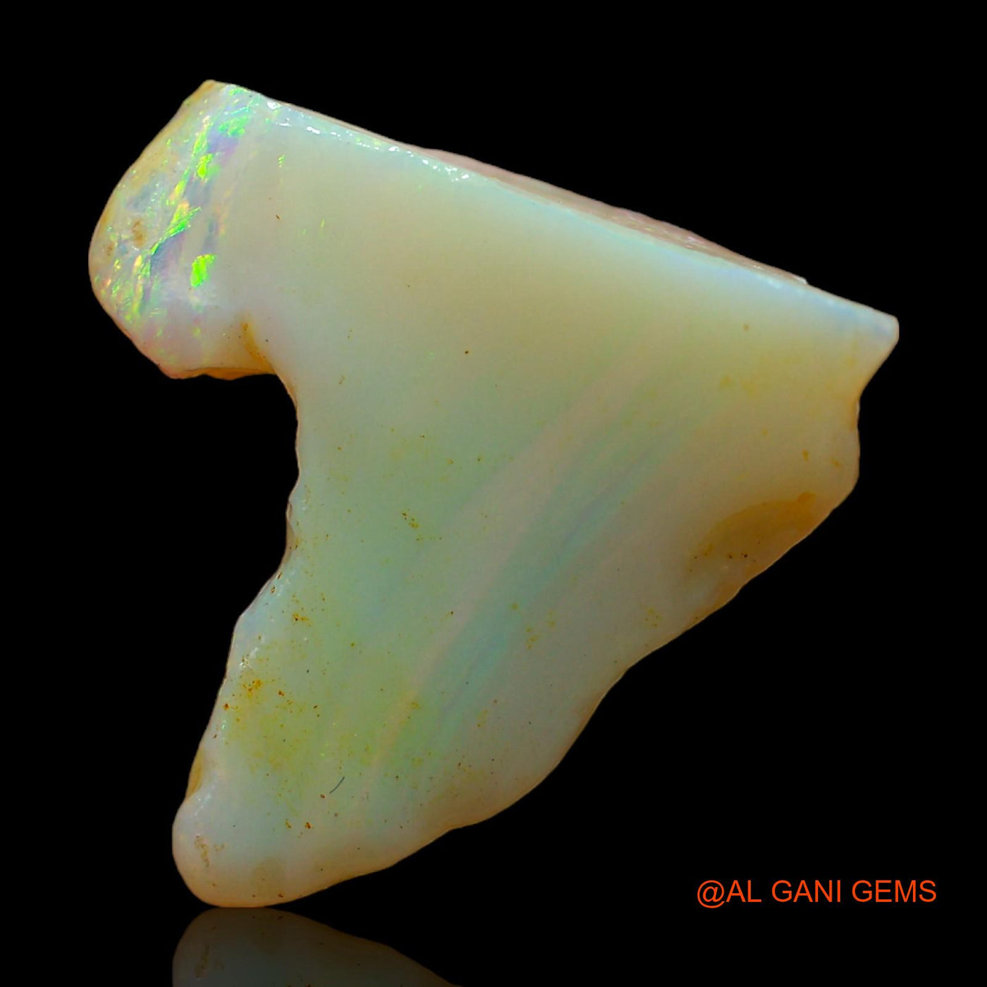 11.00 Cts Unheated Australian Fire Opal Loose Gemstone Fancy Rough Natural 19x19x7 mm RC-63
