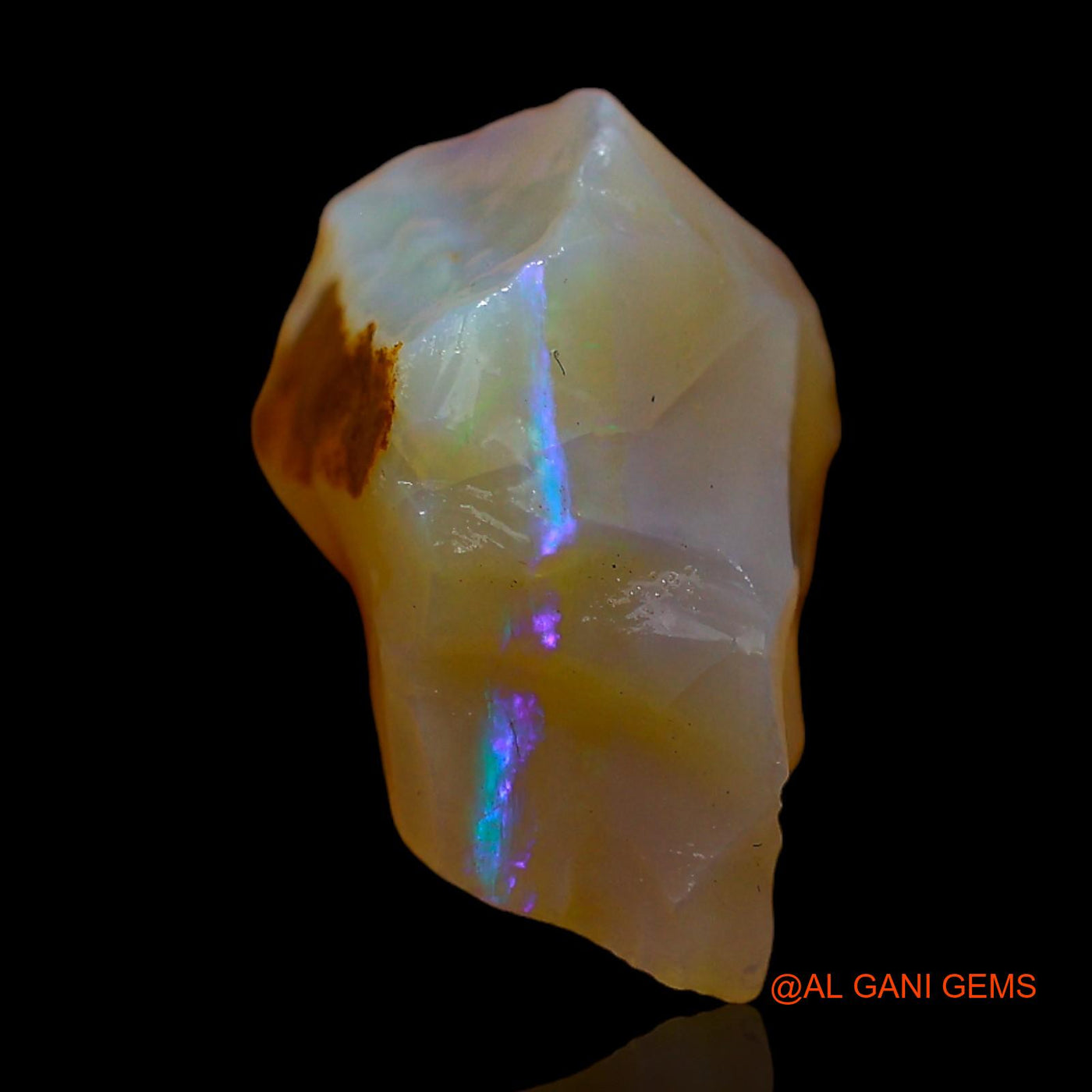 Natural Untreated Fire Opal Loose Gemstone Fancy Rough From Australia 9.00 Cts 18x12x11 mm RC-646