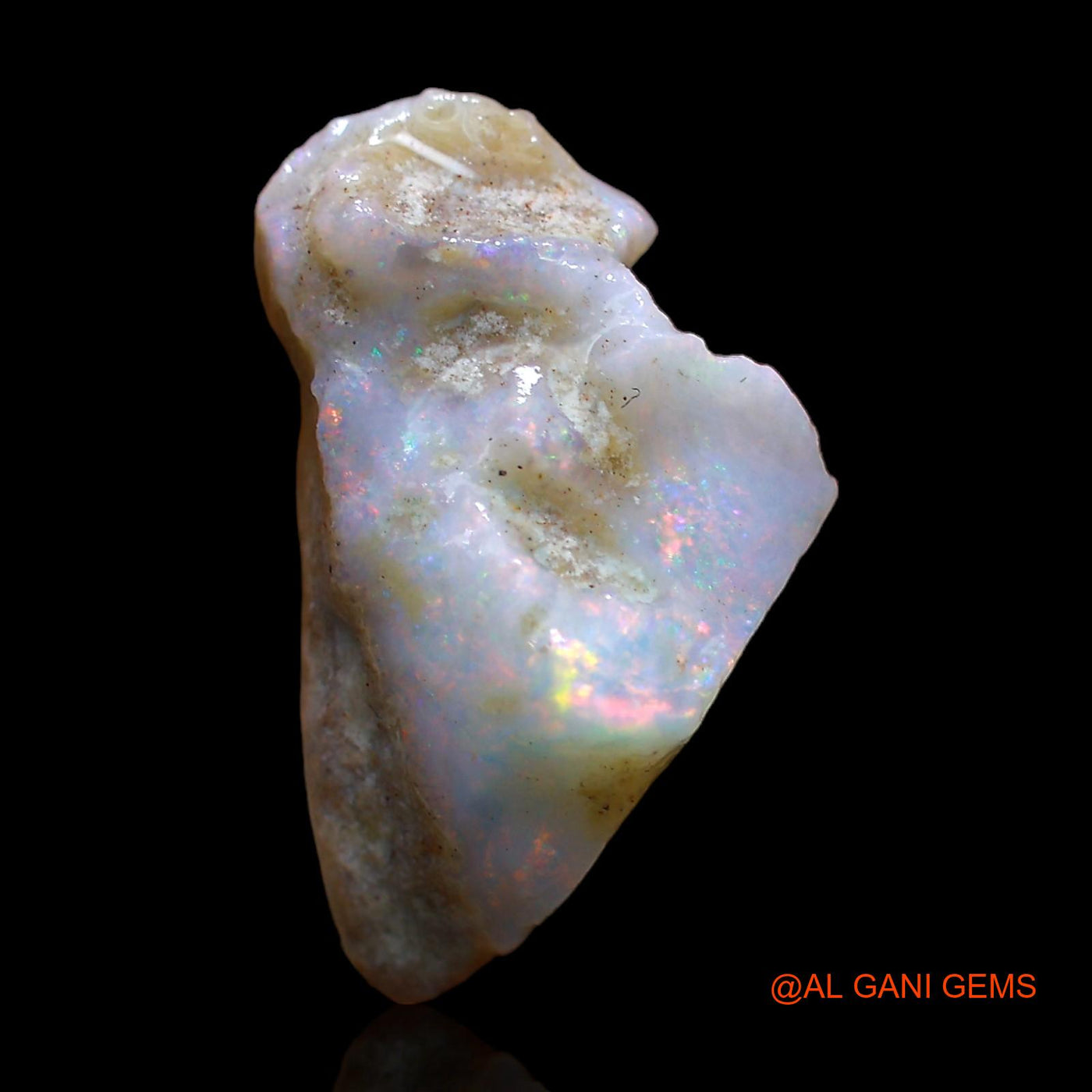 7.00 Cts Natural Australian Fire Opal Loose Gemstone Fancy Rough 19x12x9 mm RC-648