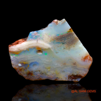 14.00 Cts Natural Australian Fire Opal Loose Gemstone Fancy Rough 20x15x2 mm RC-64