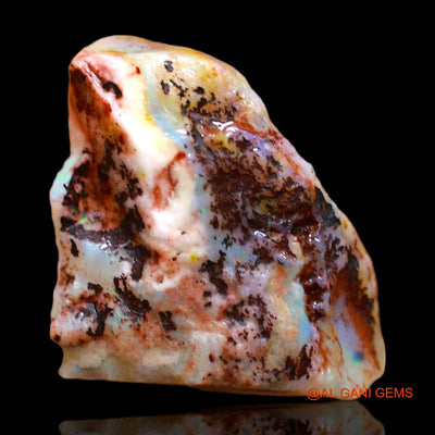 14.00 Cts Natural Australian Fire Opal Loose Gemstone Fancy Rough 20x15x2 mm RC-64