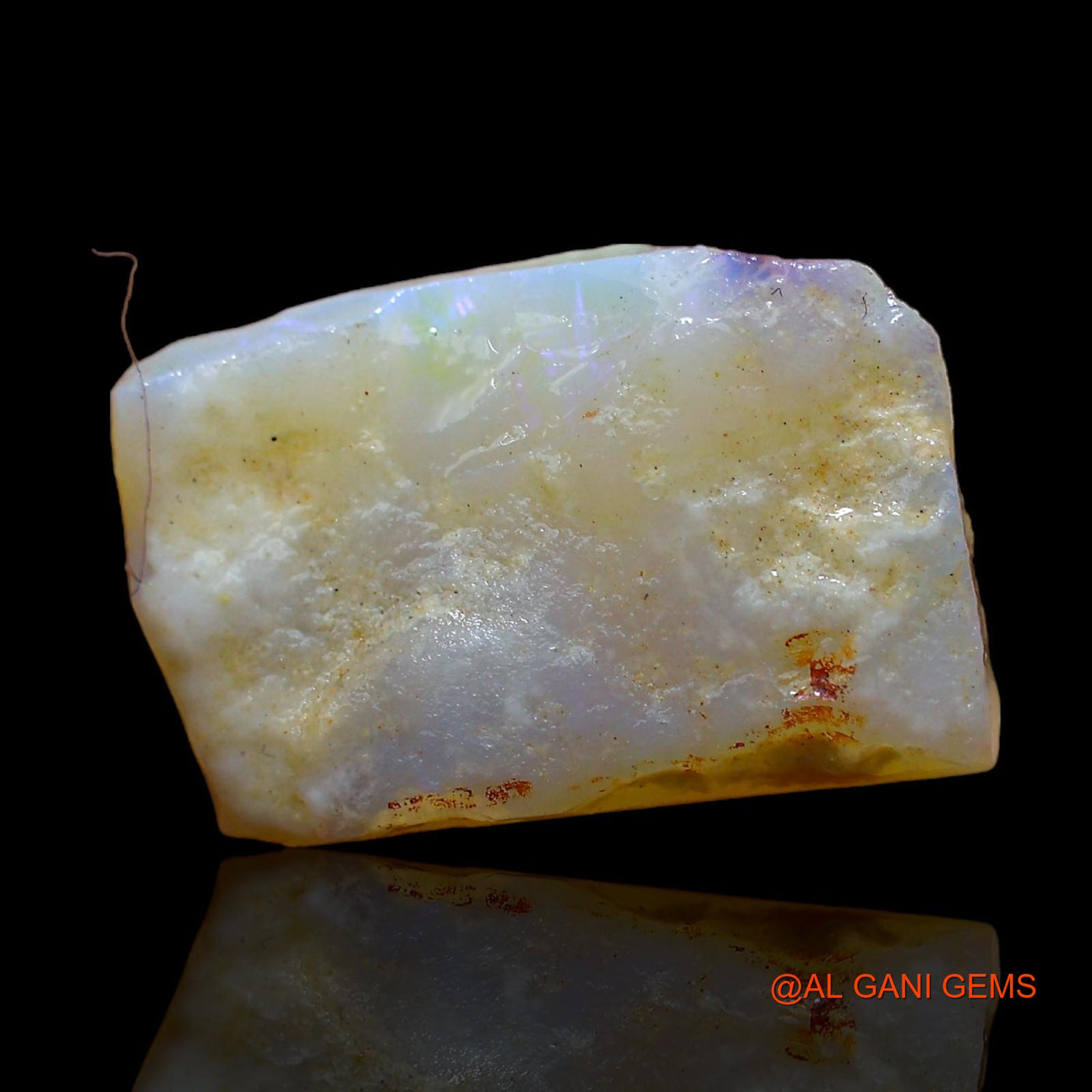 Natural Fire Opal Gemstone 7.00 Cts Loose Fancy Rough From Australia 17x11x5 mm RC-651