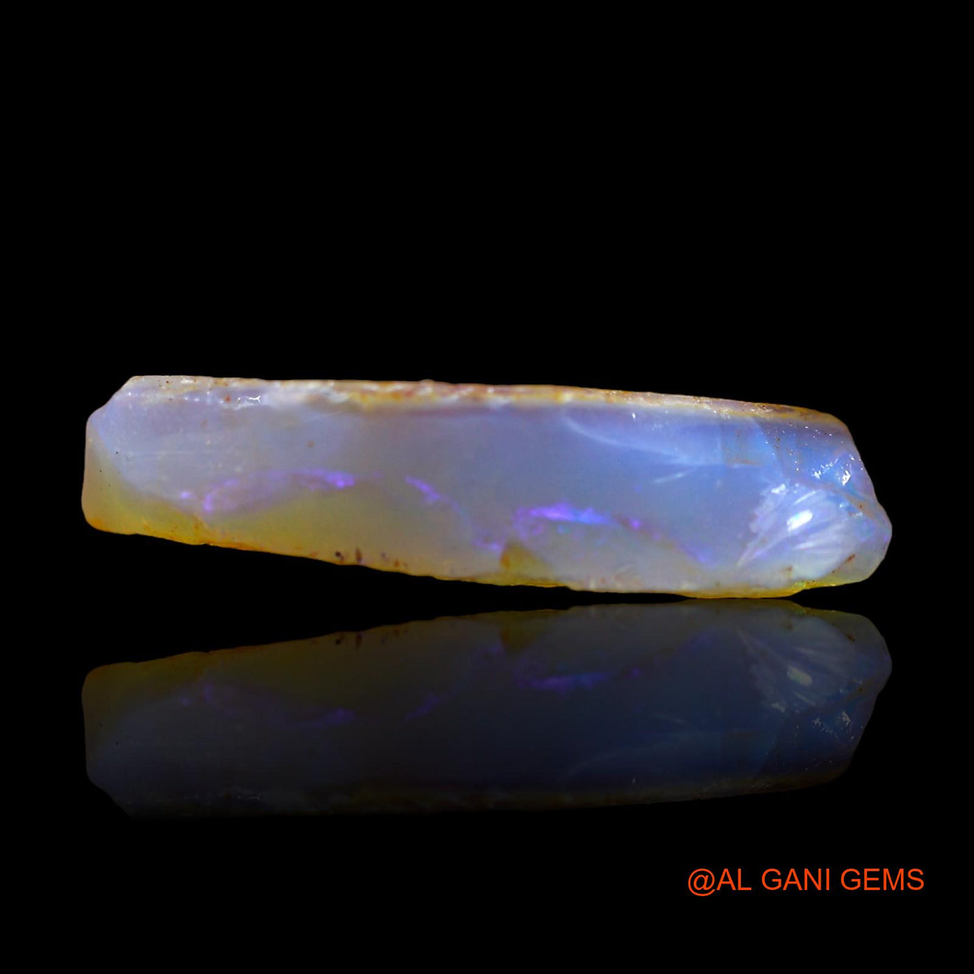 7.00 Cts Natural Australian Fire Opal Fancy Rough Loose Gemstone For Jewelry 21x12x5 mm RC-652