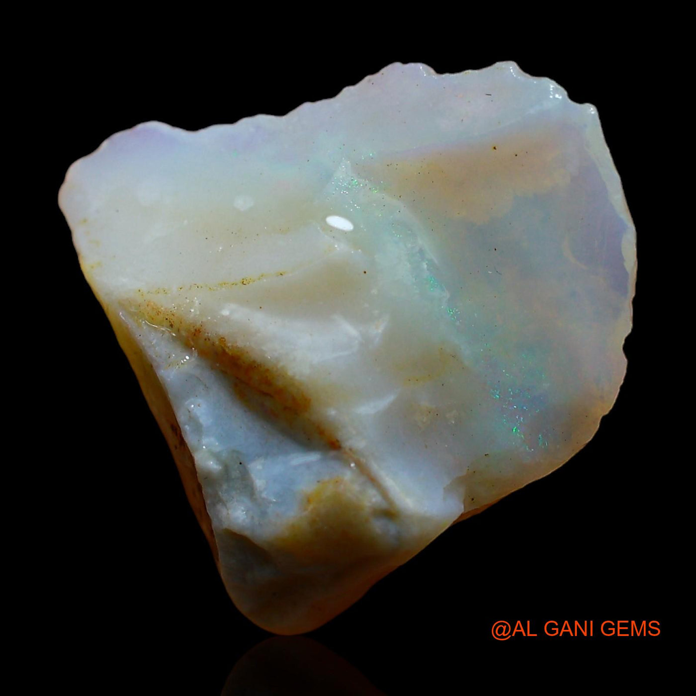Natural Untreated Fire Opal Loose Gemstone Fancy Rough From Australia 6.00 Cts 15x15x6 mm RC-659