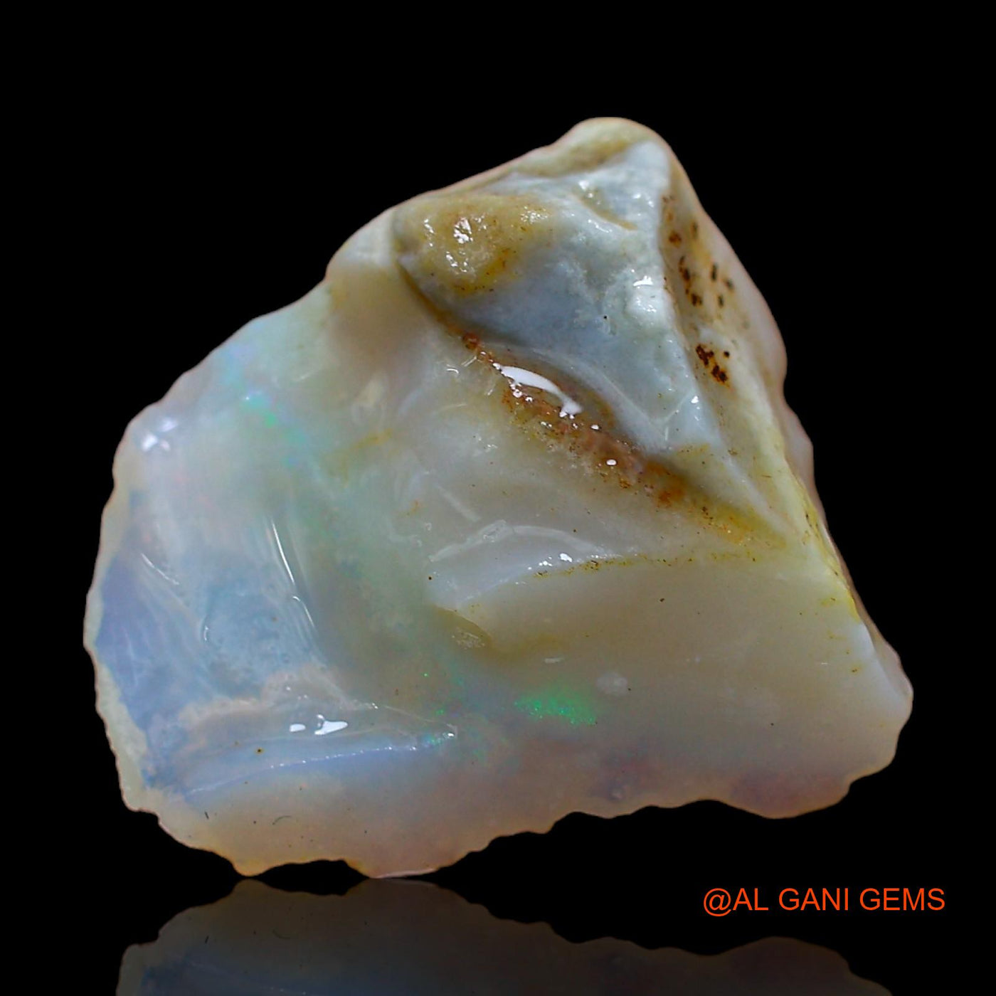 Natural Untreated Fire Opal Loose Gemstone Fancy Rough From Australia 6.00 Cts 15x15x6 mm RC-659