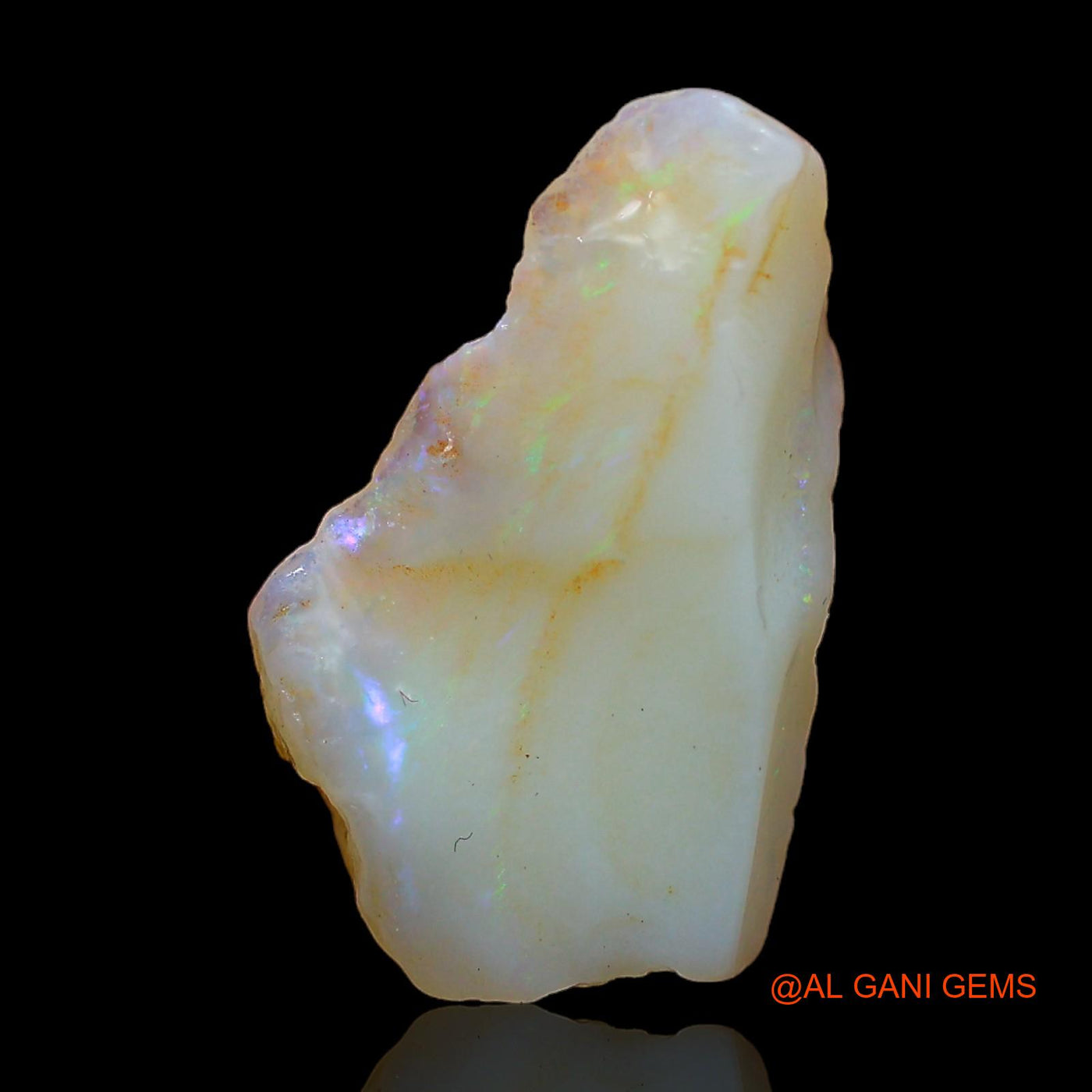 Natural Untreated Fire Opal Loose Gemstone Fancy Rough From Australia 4.00 Cts 18x11x5 mm RC-660