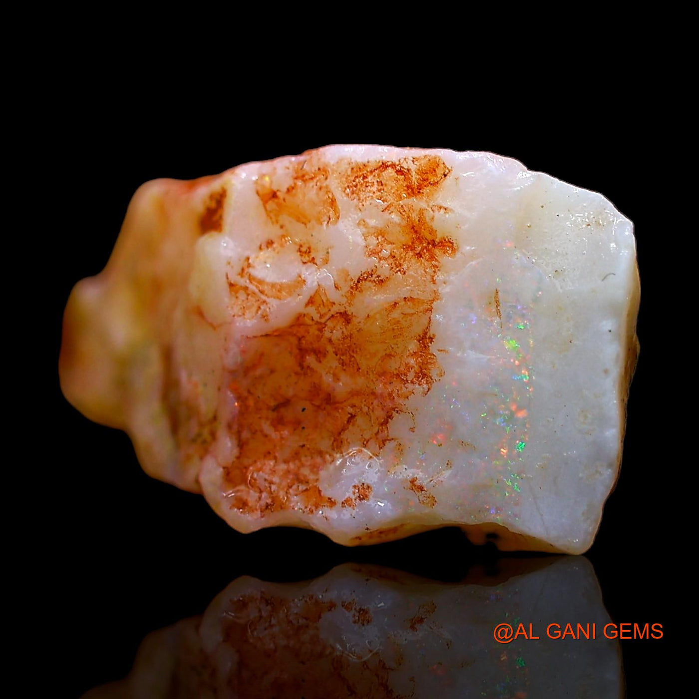 Natural Fire Opal Gemstone 6.00 Cts Loose Fancy Rough From Australia 18x9x7 mm RC-673
