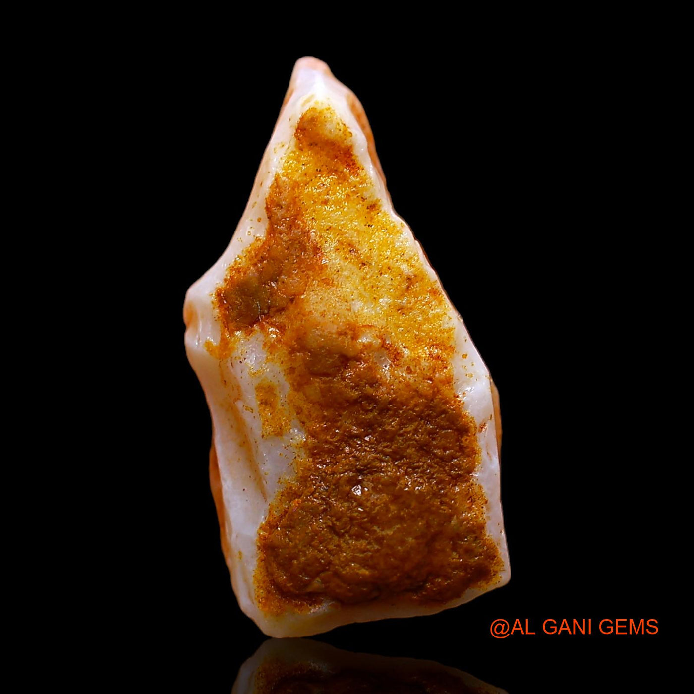 Natural Fire Opal Gemstone 6.00 Cts Loose Fancy Rough From Australia 18x9x7 mm RC-673