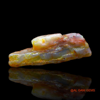 5.00 Cts Natural Australian Fire Opal Loose Gemstone Fancy Rough 18x9x6 mm RC-675